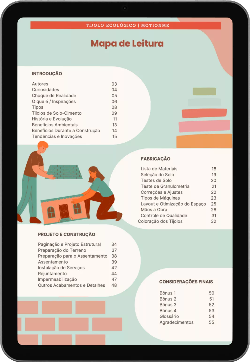 Mapa de Leitura Manual do Tijolo Ecológico