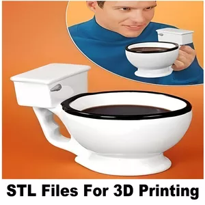 Cover image for Online course STL for 3D Printing - Toilet Shape Cup (Toilet Mug)