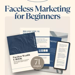 Cover image for Ebook Faceless Marketing Guide: The Ultimate Guide to Launch a Digital Product Business Without Showing Your Face