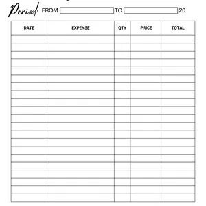 Cover image for Online course Weekly Expensive Sheet