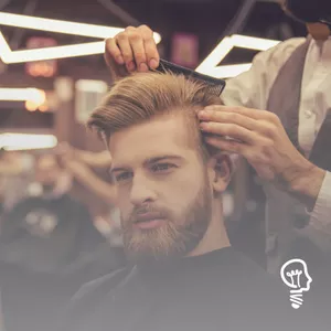 CORTE DE CABELO E BARBA MASCULINO