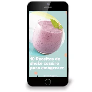 Imagem de capa para o Ebook 10 Receitas de shake caseiro para emagrecer 