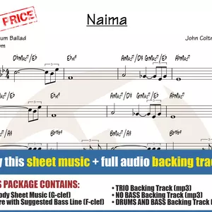 Cover image for Online course Naima (Sheet Music + Backing Tracks)
