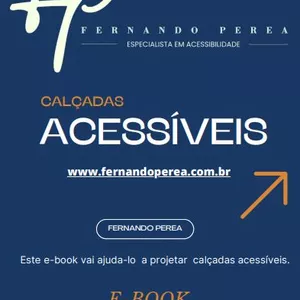 Imagem de capa para o Ebook Calçadas Acessiveis.