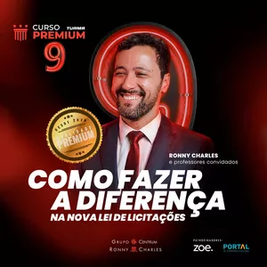 Imagem de capa para o Curso online Curso Premium: Como fazer a Diferença na Nova Lei de Licitações (Turma 9)