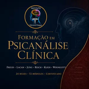 Imagem do curso Formação Completa em Psicanálise Clinica Profissional (Freud, Lacan, Jung, Reich, Klein e Winnicott)