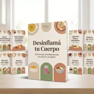 Imagen de portada para Curso online Desinflamá tu Cuerpo: 500 Recetas Sin Azúcar y Sin Gluten