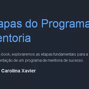 Imagem de capa para o Ebook Etapas - Programa Mentoria