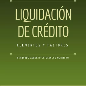 Imagem principal do produto Liquidación de Crédito elementos y factores