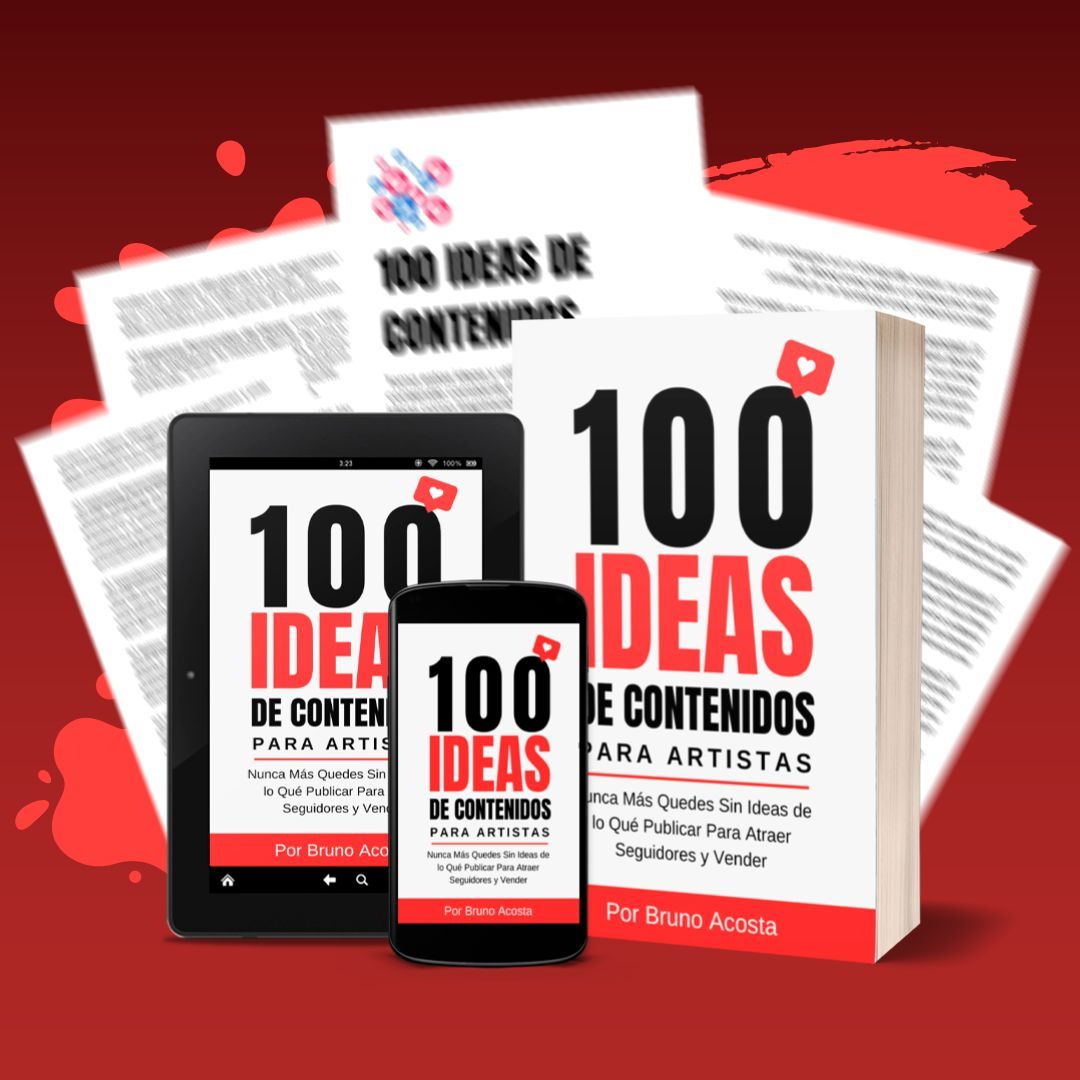 <p>100 Ideas de Contenidos Para Artistas</p>