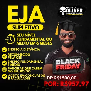 Imagem do curso Curso EJA Supletivo - Educação de Jovens Adultos  EAD - Ensino Fundamental e ou Médio em 6 meses - Instituto Óliver