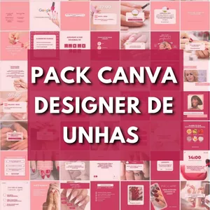Pack Canva para Designer de Unhas e Manicures por Elizabeth Cordeiro