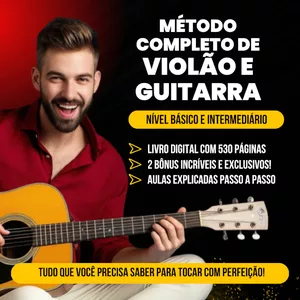 Imagem do curso Método Completo de Violão e Guitarra 