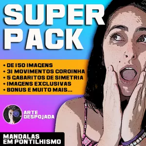 Super Pack (Imagens, Linhas Guias e Treinos para Mandalas e Artes Diversas)