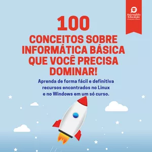 Imagem de capa para o Ebook 100 conceitos sobre informática básica que você precisa dominar!
