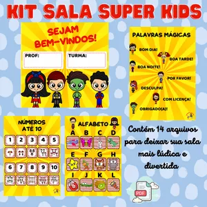 Imagem de capa para o Ebook Kit Sala Super Kids