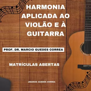 Imagem do curso Harmonia aplicada ao violão e à guitarra.