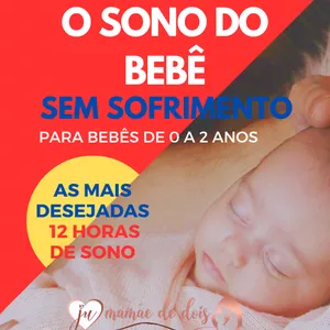 Imagem de capa para o Ebook O SONO DO BEBÊ SEM SOFRIMENTO