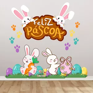 Imagem de capa para o Ebook 🐰Painel Dia da Páscoa 🐰