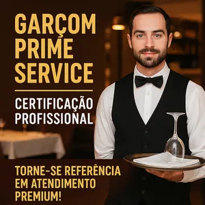 Imagem do curso Garçom Prime Service – Certificação Profissional 