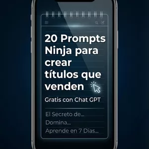 Imagen de portada para Ebook 20 PROMPTS NINJA PARA CREAR TITULOS QUE VENDEN