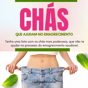 Imagem de capa para o Ebook CHÁS  QUE AJUDAM NO EMAGRECIMENTO