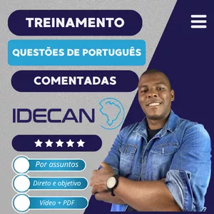 Imagem de capa para o Curso online IDECAN: Treinamento de questões de português - 2026