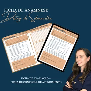 Imagem de capa para o Ebook Ficha de Anamnese Design de Sobrancelha