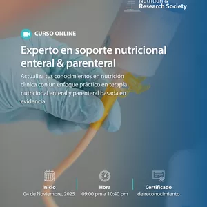 Imagen de portada para Evento online Experto en soporte nutricional enteral &amp; parenteral 