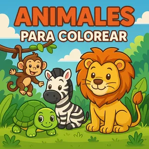 Imagen de portada para Ebook 🎁 BONO EXCLUSIVO 2: Libro de Colorear de Animales