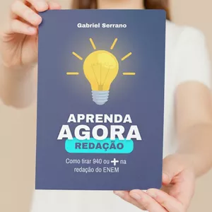 Imagem de capa para o Ebook Aprenda agora: como tirar 940 ou + na redação do ENEM