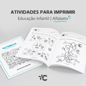Imagem de capa para o Ebook Alfabeto - Atividades para imprimir
