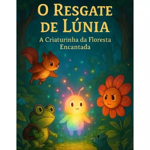 Imagem de capa para o Ebook O Resgate de Lúnia - A Criaturinha da Floresta Encantada