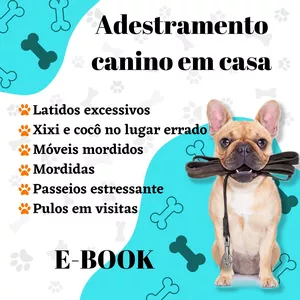 Imagem de capa para o Ebook Adestramento Canino em Casa