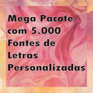 Imagem de capa para o Curso online Mega Pacote Digital com 5.000 fontes de Letras Personalizadas Vol.1