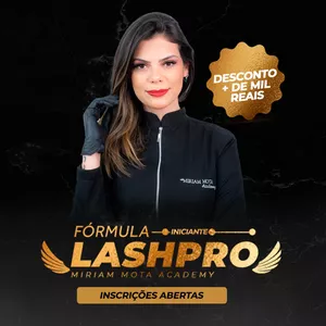 Imagem de capa para o Curso online PP - FORMULA LASHPRO - INICIANTE - Extensão de Cílios
