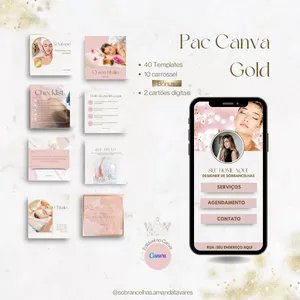 Imagem de capa para o Curso online Pack Canva Gold 