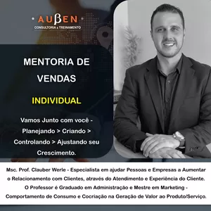 Imagem de capa para o Serviço online Mentoria de Vendas - Individual - Vendedores, Representantes, Gerentes, Líderes