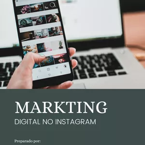 Imagem de capa para o Ebook Marketing Digital no Instagram 