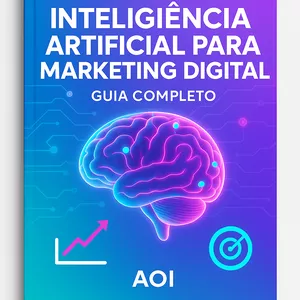 Imagem de capa para o Ebook Inteligência Artificial no Marketing Digital