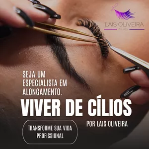 Imagem de capa para o Curso online Viver de Cílios