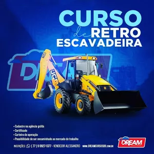 Imagem do curso CURSO DE OPERAÇÃO DE RETROESCAVADEIRA ( RECICLAGEM)