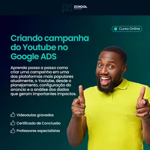 Imagem de capa para o Curso online Criando campanha do Youtube no Google ADS