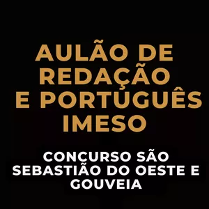Imagem de capa para o Curso online Revisional Redação e Português  Imeso SSO e Gouveia 