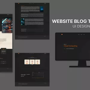 Cover image for Online course Web site blog template
