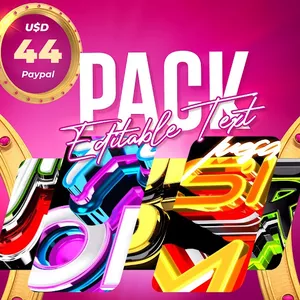 Cover image for Online course  ATTENTION GRAPHIC DESIGNER PACK OF 3D LETTERS IN CINEMA 4D