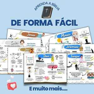 Imagem de capa para o Ebook Mapas Mentais de Personagens Bíblicos + Bônus