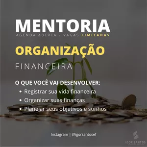 Imagem de capa para o Serviço online Mentoria em Educação e Organização Financeira