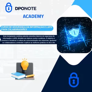 Imagem de capa para o Curso online Curso - Segurança da informação e LGPD para Colaboradores