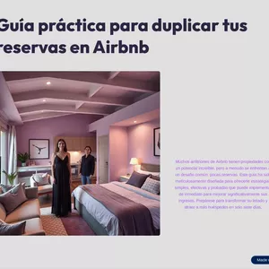 Imagen de portada para Ebook Guía práctica para duplicar tus reservas en Airbnb